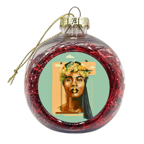 Queen Bee - xmas bauble by Rebecca Sampson