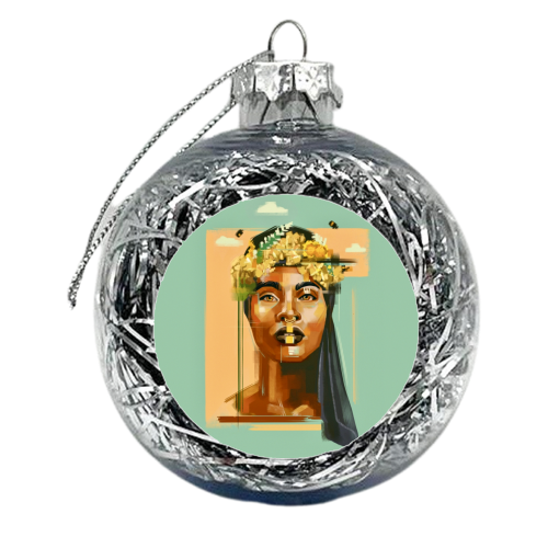 Queen Bee - xmas bauble by Rebecca Sampson