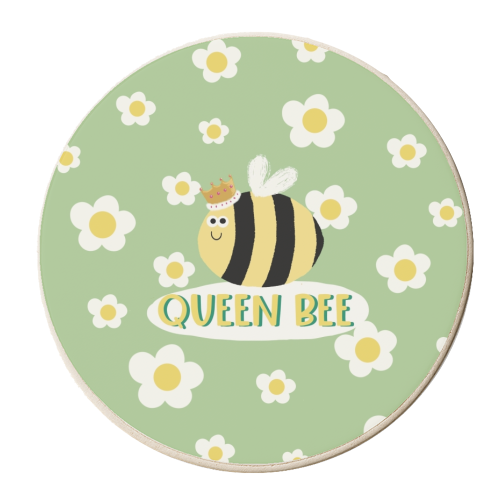 Queen Bee - personalised beer coaster by Giddy Kipper