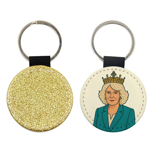 Queen Camilla - keyring by Ms Doodle