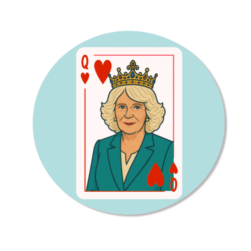 Queen Camilla of Hearts - Magnet by Ms Doodle