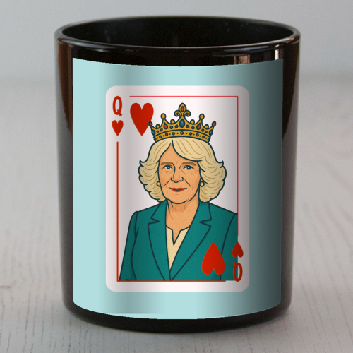 Queen Camilla of Hearts - scented candle by Ms Doodle