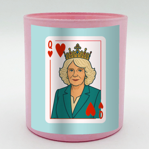 Queen Camilla of Hearts - scented candle by Ms Doodle