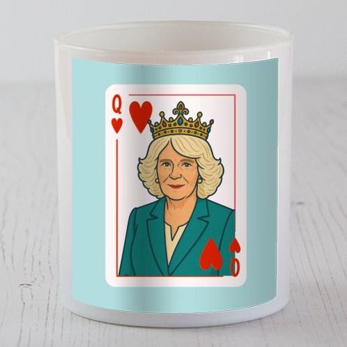 Queen Camilla of Hearts - scented candle by Ms Doodle
