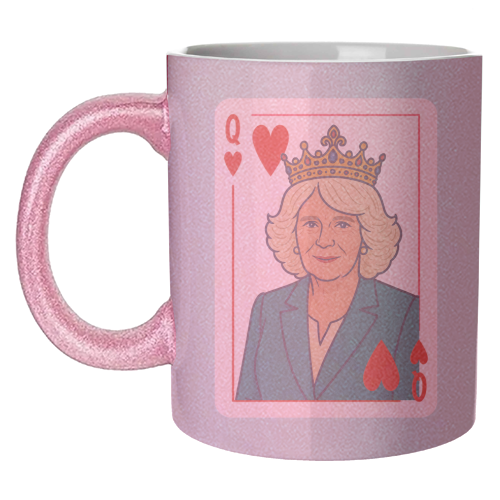 Queen Camilla of Hearts - unique mug by Ms Doodle