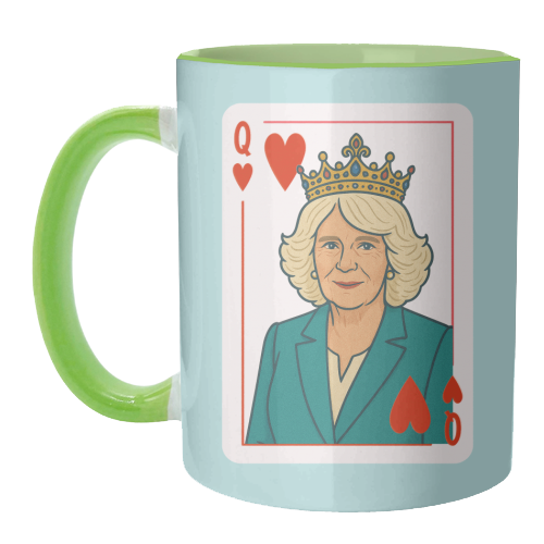Queen Camilla of Hearts - unique mug by Ms Doodle