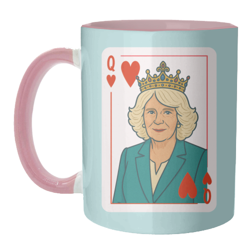 Queen Camilla of Hearts - unique mug by Ms Doodle