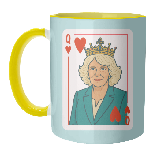 Queen Camilla of Hearts - unique mug by Ms Doodle