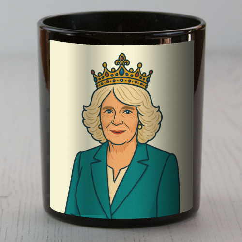 Queen Camilla - scented candle by Ms Doodle