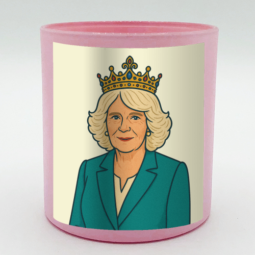 Queen Camilla - scented candle by Ms Doodle