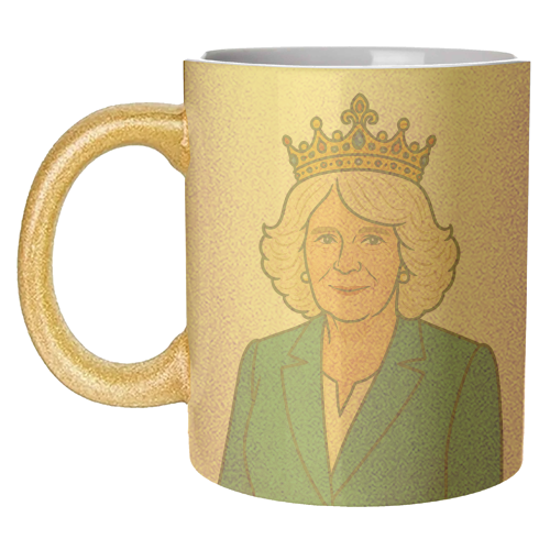 Queen Camilla - unique mug by Ms Doodle