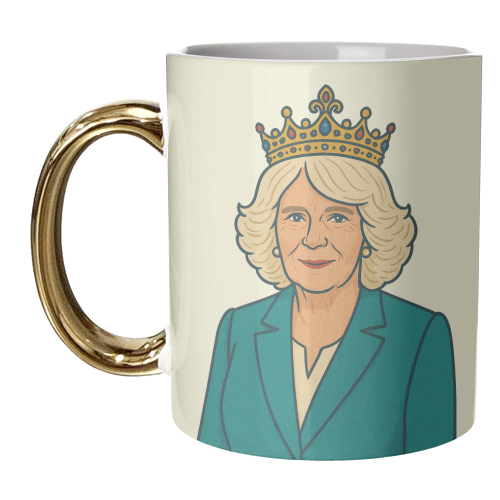 Queen Camilla - unique mug by Ms Doodle