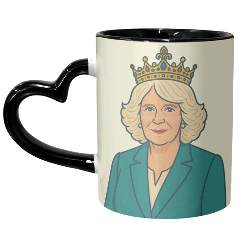 Queen Camilla - unique mug by Ms Doodle