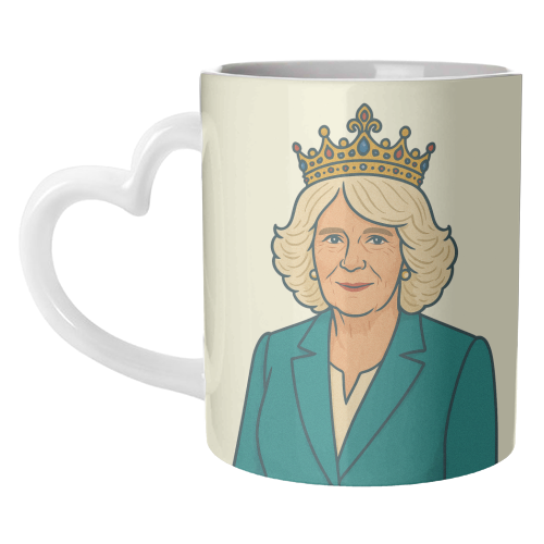 Queen Camilla - unique mug by Ms Doodle