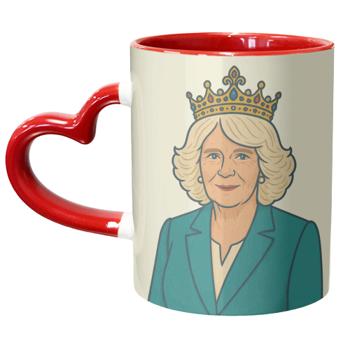 Queen Camilla - unique mug by Ms Doodle