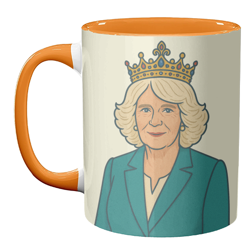 Queen Camilla - unique mug by Ms Doodle