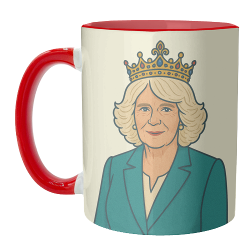Queen Camilla - unique mug by Ms Doodle