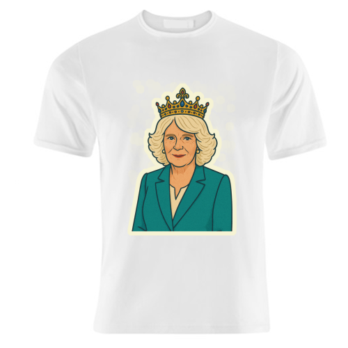 Queen Camilla - unique t shirt by Ms Doodle