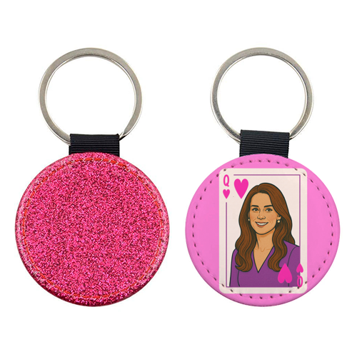 Queen Catherine of Hearts - keyring by Ms Doodle