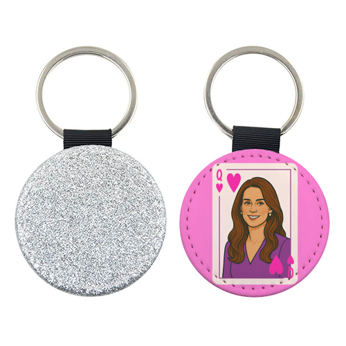 Queen Catherine of Hearts - keyring by Ms Doodle