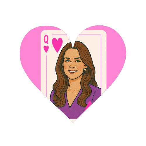 Queen Catherine of Hearts - Magnet by Ms Doodle