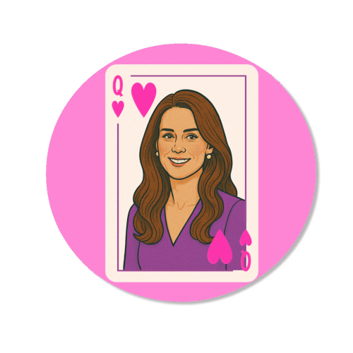 Queen Catherine of Hearts - Magnet by Ms Doodle