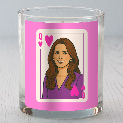 Queen Catherine of Hearts - scented candle by Ms Doodle