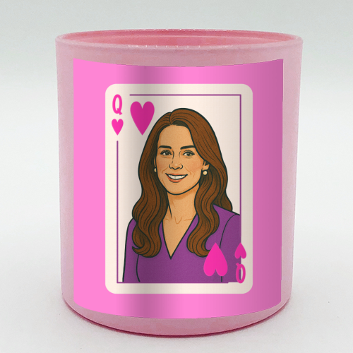 Queen Catherine of Hearts - scented candle by Ms Doodle