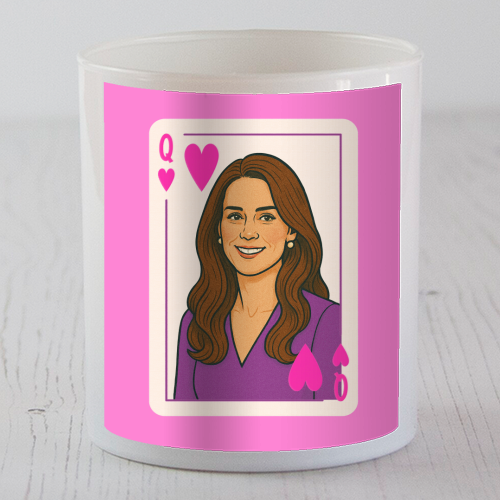 Queen Catherine of Hearts - scented candle by Ms Doodle