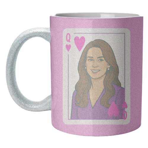 Queen Catherine of Hearts - unique mug by Ms Doodle