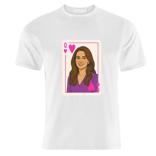 Queen Catherine of Hearts - unique t shirt by Ms Doodle