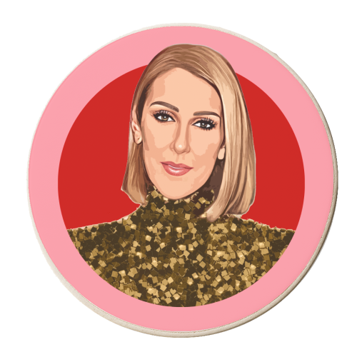 QUEEN CELINE - personalised beer coaster by DOLLY WOLFE