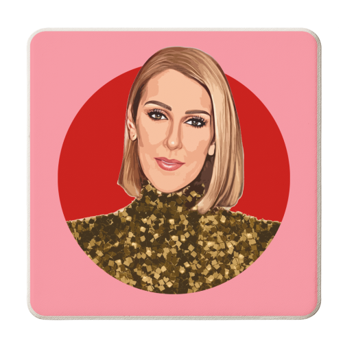QUEEN CELINE - personalised beer coaster by DOLLY WOLFE