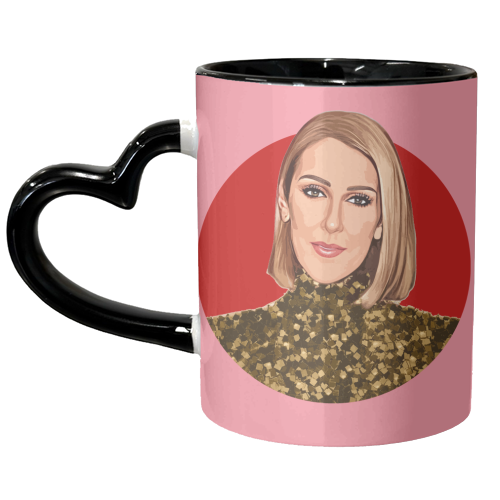 QUEEN CELINE - unique mug by DOLLY WOLFE