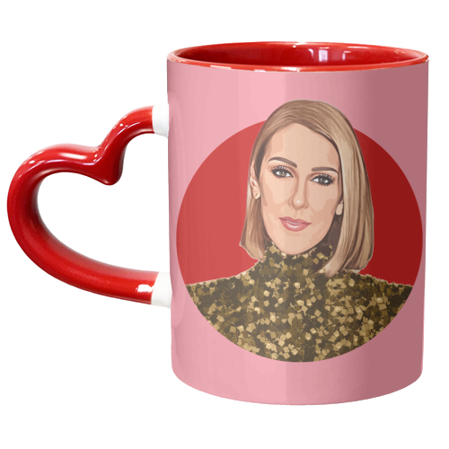 QUEEN CELINE - unique mug by DOLLY WOLFE