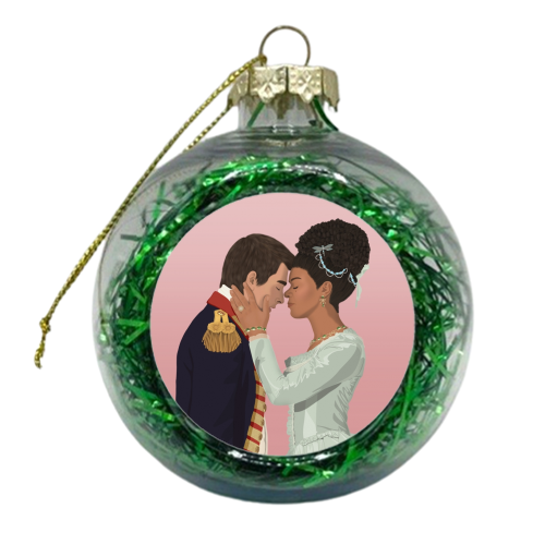 Queen Charlotte & King George -  Bridgerton - You and Me - xmas bauble by Sydney Jo Designs