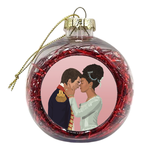 Queen Charlotte & King George -  Bridgerton - You and Me - xmas bauble by Sydney Jo Designs