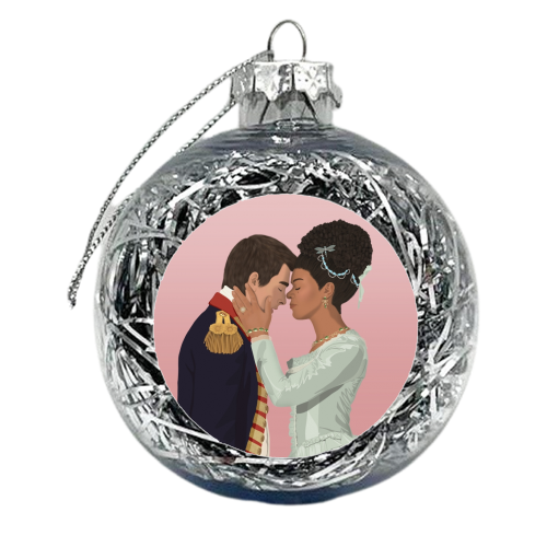 Queen Charlotte & King George -  Bridgerton - You and Me - xmas bauble by Sydney Jo Designs