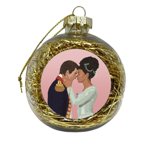 Queen Charlotte & King George -  Bridgerton - You and Me - xmas bauble by Sydney Jo Designs