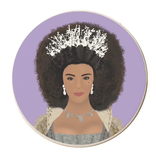 Queen Charlotte - personalised beer coaster by Rock and Rose Creative