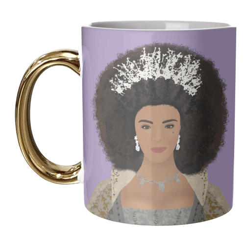 Queen Charlotte - unique mug by Rock and Rose Creative