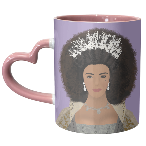Queen Charlotte - unique mug by Rock and Rose Creative