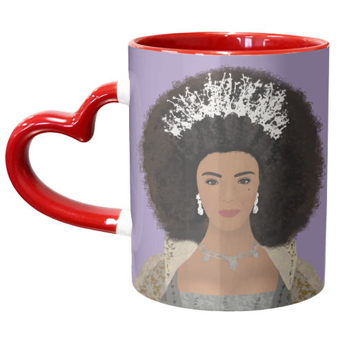 Queen Charlotte - unique mug by Rock and Rose Creative