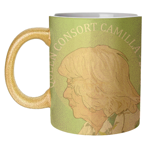 Queen Consort Camilla Collection 2023 - unique mug by Catherine Critchley.