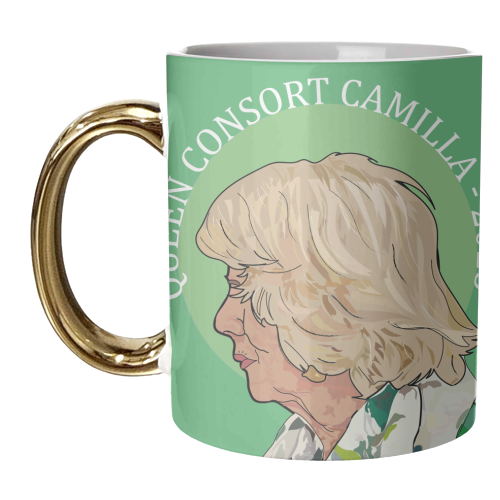 Queen Consort Camilla Collection 2023 - unique mug by Catherine Critchley.