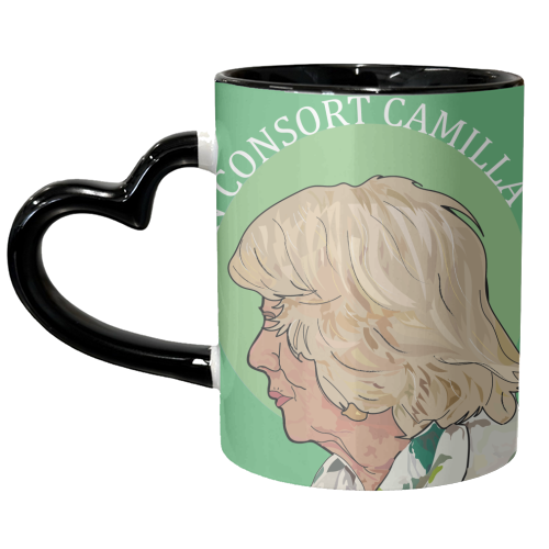 Queen Consort Camilla Collection 2023 - unique mug by Catherine Critchley.