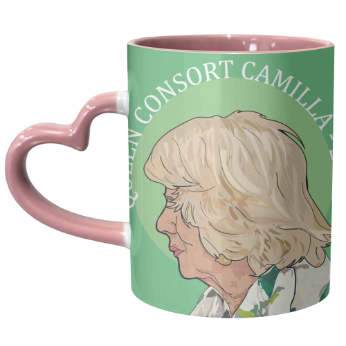 Queen Consort Camilla Collection 2023 - unique mug by Catherine Critchley.
