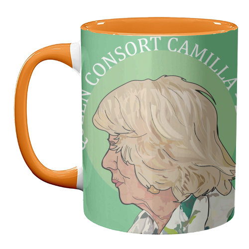 Queen Consort Camilla Collection 2023 - unique mug by Catherine Critchley.