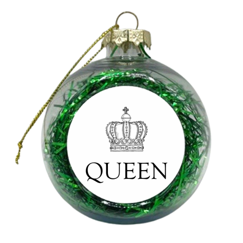 Queen Crown - xmas bauble by Adam Regester