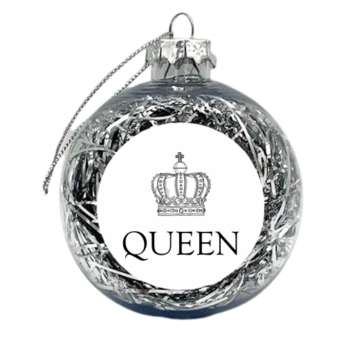 Queen Crown - xmas bauble by Adam Regester